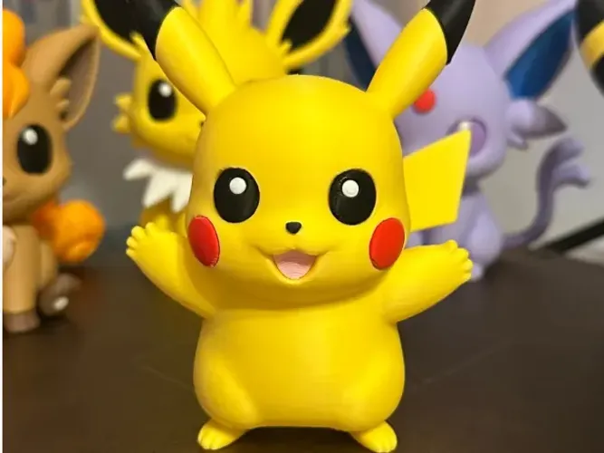 Pikachu Chibi Pokémon em 3D - Colecionável Geek