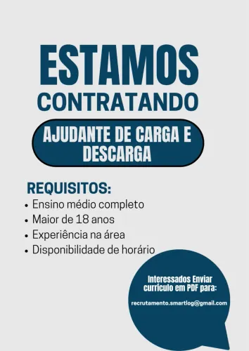 EMPREGO - CARGA E DESCARGA