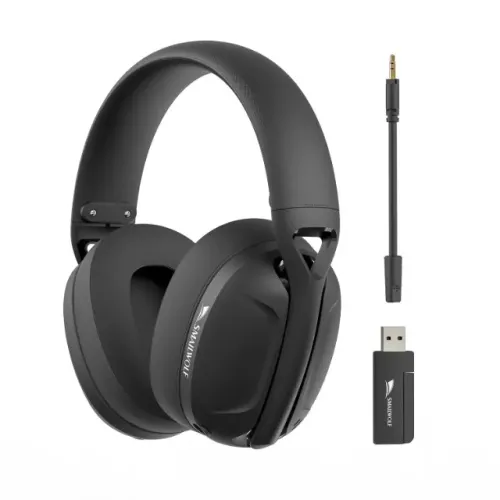 Fone Headset Gamer Smailwolf L80 Ultraleve 3 Modos Conexão Preto
