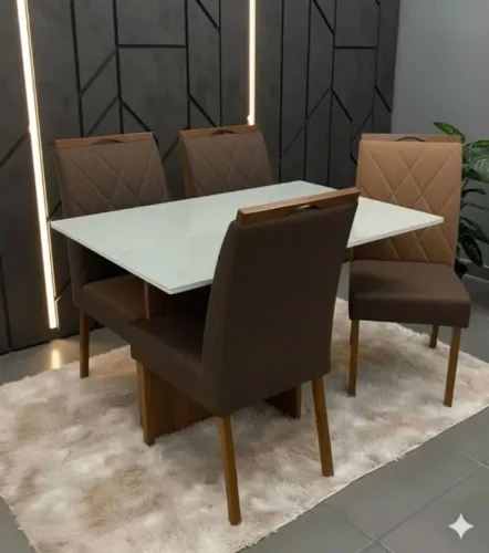Mesa de jantar com 4 cadeiras (dividmos em ate 10x sem juros)
