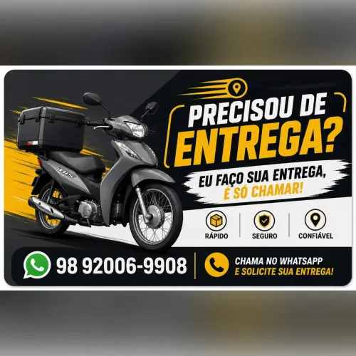 Entregador pra fazer sua Entrega . ! Pode chamar.