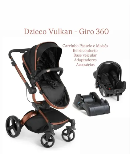 Carrinho Dzieco Vulkan - giro 360