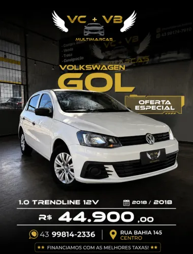 Volkswagen Gol Geração VII Trendline 1.0 12V Total Flex Mec. 4P 2018