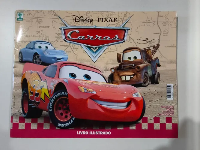 Álbum de figurinhas Carros