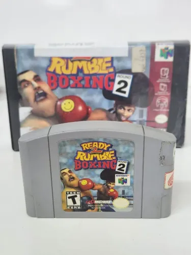 Jogo Ready 2 Rumble Boxing N64 caixinha Locadora