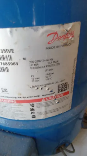 Compressor Danfoss MT 22 trifásico