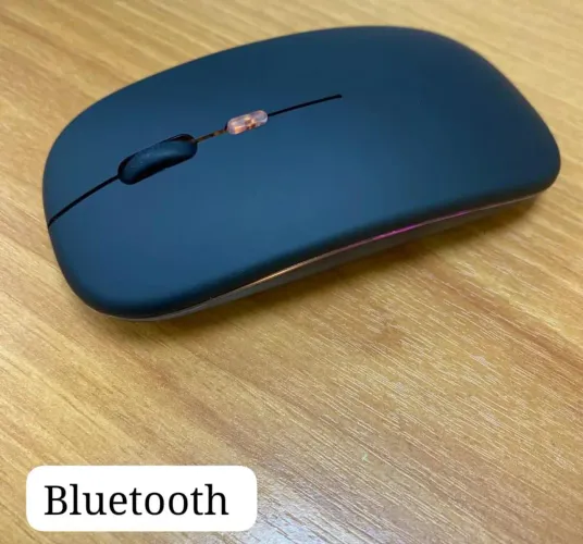 Mouse bluetooth e Wireless Preto Novo