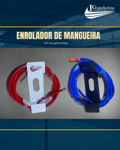 KIT COMPLETO: ENROLADOR DE MANGUEIRA EM AÇO - QUALIDADE IGANCHEIRAS