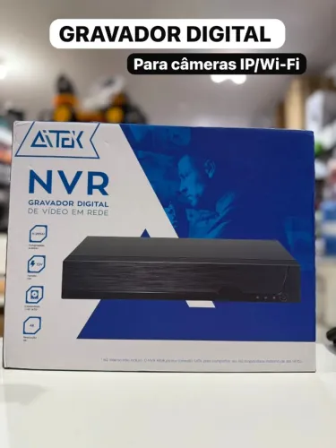 Sistema Segurança NVR 4K para Câmeras IP Wi-Fi Alta Qualidade