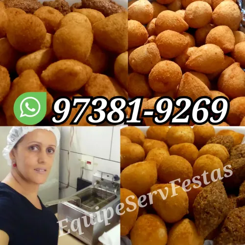 Fritadeira, garçom para sua festa