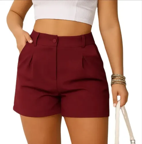 Short alfaiataria feminino
