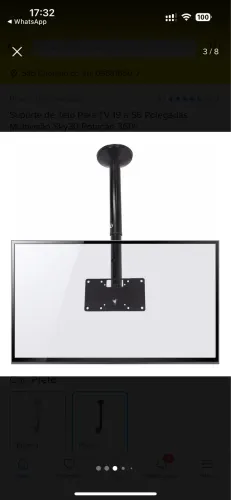 Suporte tv teto
