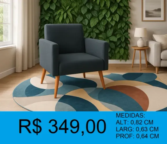 POLTRONA- DISPONIVEL EM 2 CORES = TEMOS PRONTA ENTREGA