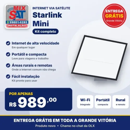 Starlink Mini Nova - Kit Completo - Entrega Grátis