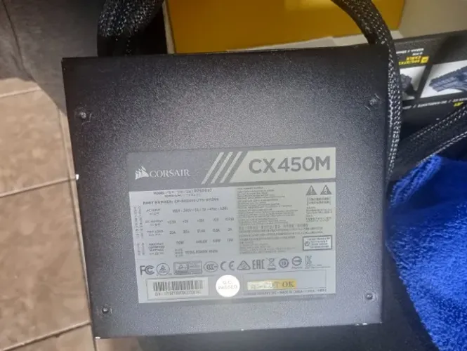 fonte corsair 450w 80 plus