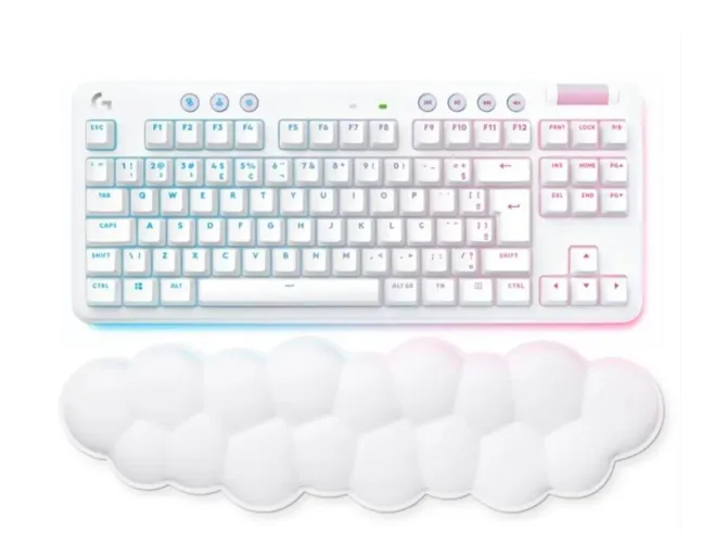 Teclado Logitech sem fio - G715 - Branco - Tactile (Brown) - EN-US