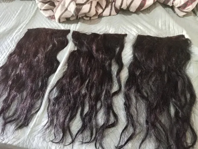 Mega har cabelo humano  preto 55 cm 6