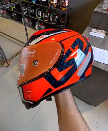 Capacete ls2 arrow carbono 56