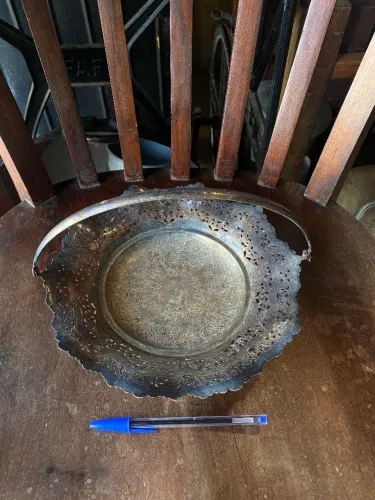 Antigo centro de mesa em banho de prata (ref:237)