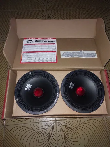 1 Par Alto falantes Tiger Áudio 260mg 6 polegadas 520w Rms