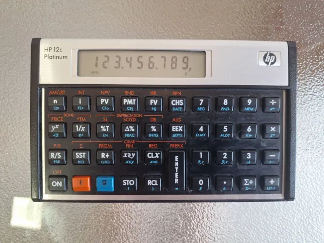 Calculadora financeira HP 12c Platinum