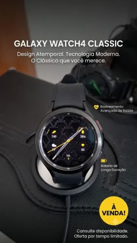 Galaxy Watch 4 Classic Black (46mm) - Excelente Estado!