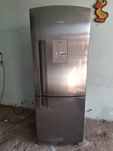 Geladeira Brastemp inverse inox frost free 110vts 428 litros