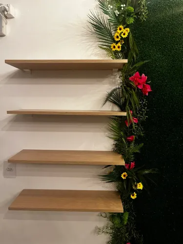Kit 8 Prateleiras 60x20cm Mdf Suporte Resistente