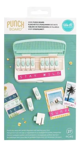 Kit De Furadores We R Memory Keepers Punch Board (Usado)
