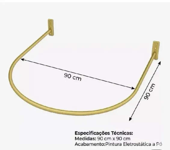 Provador suporte de parede
