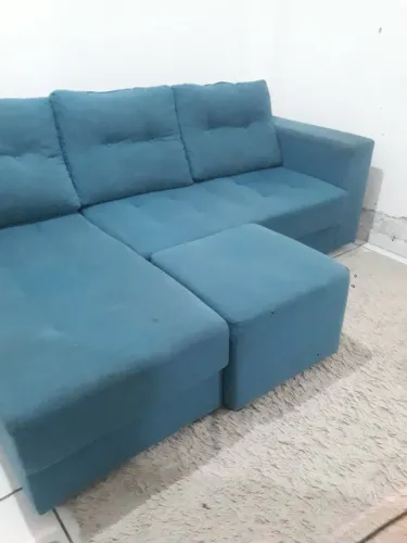 Sofa semi Novo 3 lugares + puf 