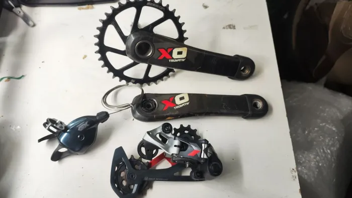 Grupo Sram MTB Eagle 12v X01 Pedivela Passador Câmbio 