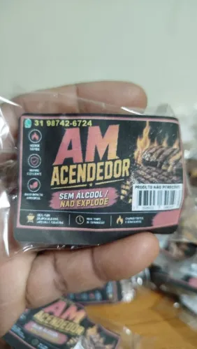 Kit 10 Acendedores de churrasqueira e Carvão Premium 