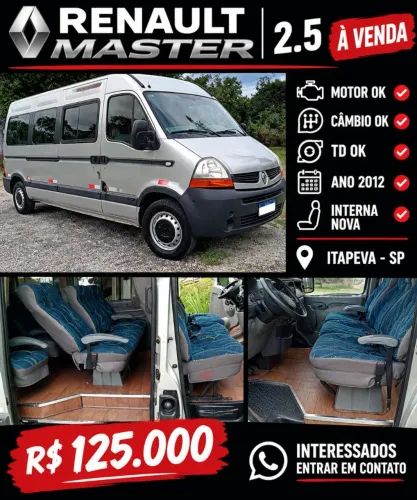 Renault Master 2.5 DCI Executivo 115cv 16L Dies 2012