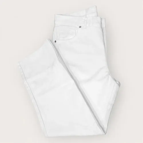 R$79 CALÇA MASC. BRANCA SARJA TAM 42