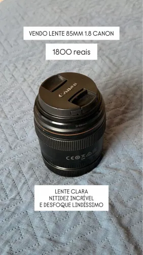 Lente Canon 85mm 1.8