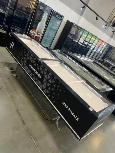 Ilha para congelados 3M dupla função com LED - pronta entrega 