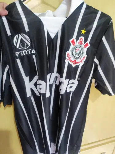 Camisa Futebol Retrô Corinthians Kalunga