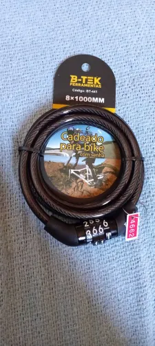 Cadeado para bicicleta com senha