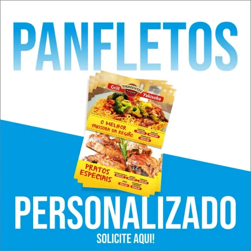 Panfletos 90g com impressão nítida e ótimo custo