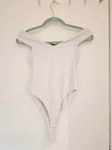 Body Branco Zara Confortável