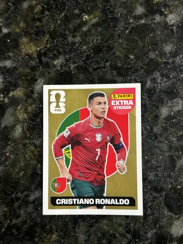 Figurinha Cristiano Ronaldo (Ouro)