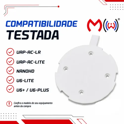 Kit 3 Suportes de Teto para Ubiquiti Unifi