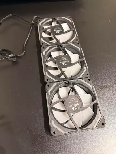 Kit com 3 Coolers PC - Redragon ARGB Infinity Mirror Interligáveis 120 mm