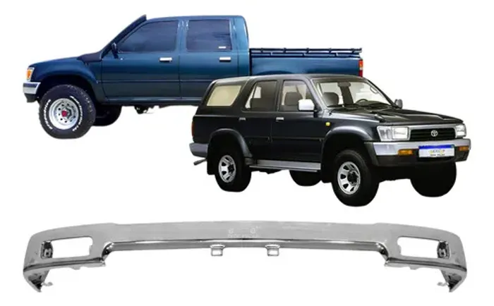 Parachoque Dianteiro Hilux Sr5 4x4 2.8 2.4 1992 1993 A 2001 Cromado