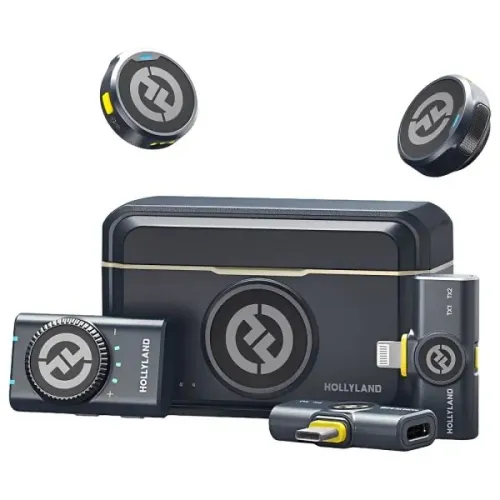 Microfone Lapela Sem Fio para Smartphone Hollyland Lark M2 com USB