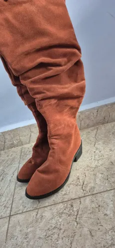 Bota cano alto caramelo 39