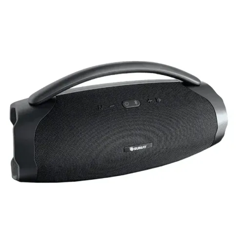 Caixa de Som Bluetooth Sumay GoldBox 120W Portátil - Nova | Eletrolink