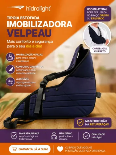 Tipoia, Estofada Imobilizadora branco e Ombro