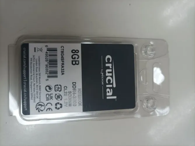 Memória Ram 8GB DDR4-3200 Sodimm CL22 1.2V